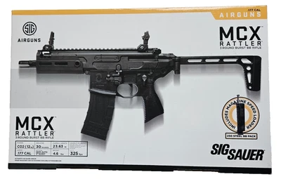 Sig Sauer Semi-Auto MCX Rattler  with 3-Round Full Auto  Burst CO2 BB Air Rifle - Image 1 of 4