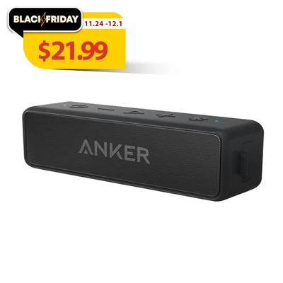Anker Soundcore 2 Wireless Bluetooth Speaker Bass Dual-Driver IPX7 12W|Refurbish - Image 1 of 4