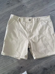 HERREN 42 - Vintage Carhartt Duck Carhartt beige Arbeitsshorts montiert in Mexiko - Bild 1 von 7