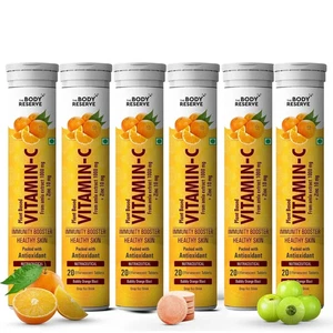 The Body Reserve Natural Vitamin C, Amla Extract With Zinc | Orange Flavour 120N - Picture 1 of 7