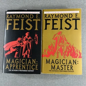 Raymond E Feist ~ Magician Master & Magician Apprentice 2 Paperback Book Lot - Picture 1 of 10