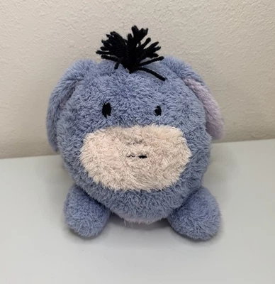 Disney Parks Eeyore Round Soft Plush Removable tail Winnie The Pooh Donkey 8” - Image 1 of 3