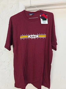 Vintage ASU Sun Devils Shirt Mens Arizona State Size L Mens New With Tags 2001 - Picture 1 of 9
