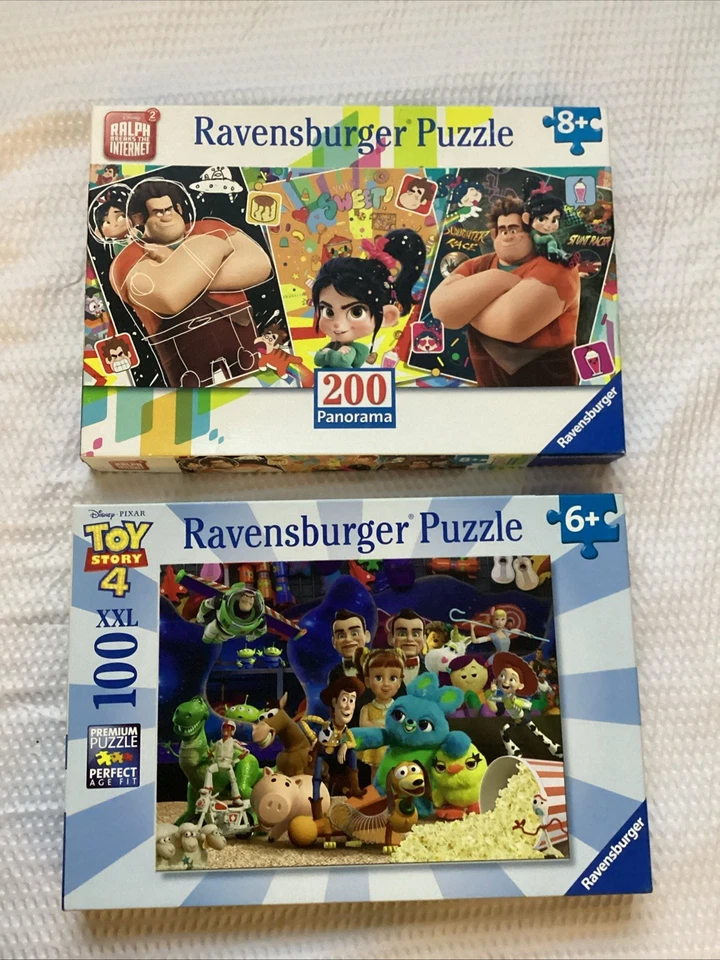 Rompecabezas Ravensburger lote de 2-100 y 200 piezas, Toy Story & Wreck it Ralph, completo Foto 1 de 2