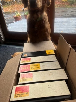 Lot Of 5 Vintage Kodak Carousel 140 Slide Projector Free ship DOG not included - Image 1 of 4