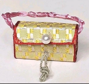 Borsa Barbie Vintage ESCLUSIVA GIAPPONESE TNT Epoca DesignBorsetta Paglia Tessuto - Foto 1 di 8