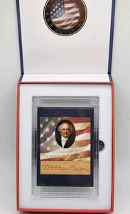 A Word From the POTUS Martin Van Buren /47 Piece of White House Etched Relic  - Afbeelding 1 van 7