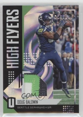 2018 Panini Unparalleled High Flyers Memorabilia Whirl Prime /50 Doug Baldwin - Image 1 of 2