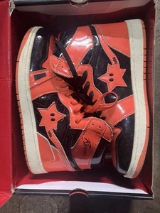 Reason Brand Sneaker Dunks Schuhe schwarz orange Mario Shooting Stars Größe US 11 - Bild 1 von 8