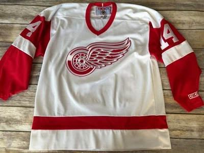 VTG CCM DETROIT RED WINGS #14 SHANAHAN HOCKEY JERSEY SIZE L Air Knit - Image 1 of 4