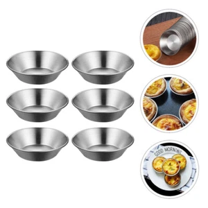 6Pcs Pasteis Nata Form Backförmchen Eierkuchenform Eiertorteform - Bild 1 von 10