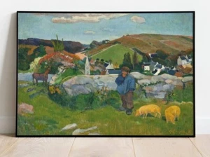 Paul Gauguin The Swineherd| Wall Decor Art Poster| Art Print - Picture 1 of 4