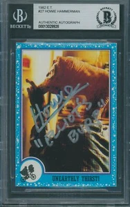 1982 E.T. #27 Howie Hammerman Signed Card Beckett Authentic Autograph BAS - Picture 1 of 2