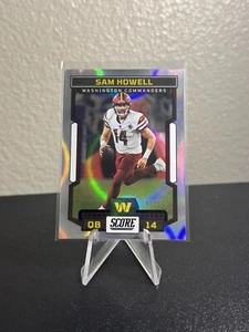 2023 Panini Score Sam Howell #253 Silver Circular Parallel 042/135- Commanders🔥 - Picture 1 of 5