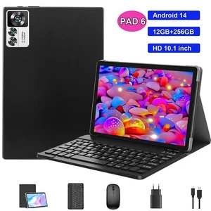 Tablet PC 2025 10 pulgadas Android14 tabletas 12 GB + 256 GB ocho núcleos 8000 mAh WiFi USB-C - Imagen 1 de 18