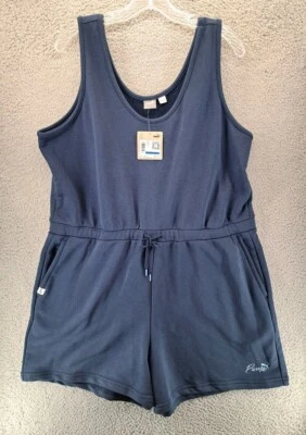 PUMA  Romper Womens XXL Blue Drawstring Logo Sports Athletic  NWT - image 1 of 3