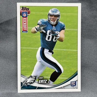 2013 Topps Kickoff #31 Zach Ertz Rookie Eagles RC - Image 1 of 2