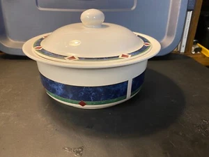 Pfaltzgraff Amalfi Classic bedeckt 2,5 qt Auflauf Geschirr/Schüssel mit Deckel, Vintage - Bild 1 von 9