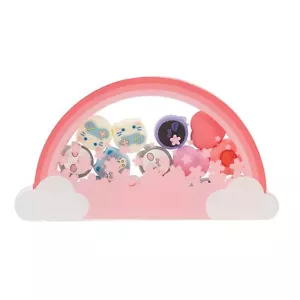 GeekShare Rainbow Cloud Thumb Grips Storage Box Travel Case Clear Box HardCase - Picture 1 of 11