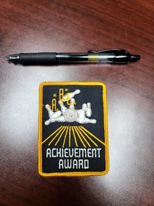 A.B.E. ACHIEVEMENT BOWLING PATCH VINTAGE toppa da cucire lega bowling - Foto 1 di 1