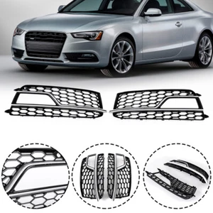1 par de rejillas antiniebla para parachoques delantero para AUDI A5 S-LINE S5 2013-2016 - Imagen 1 de 8