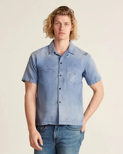 🔥 [SALE]🔥 John Elliott Petrol Button Up Shirt Sz. S - Picture 1 of 10