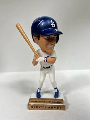 Steve Garvey Signed Dodgers SGA Bobblehead PSA 8A76153 - Image 1 of 4