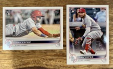 Juan Yepez Short Print/BaseCard RC Combo (#506)-Cardinals 2022 Topps Series 2