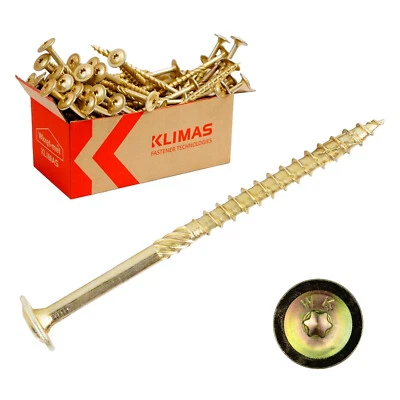 WKRĘT-MET/ KLIMAS Viti a testa piatta 6 8 10 viti per costruzioni in legno testa piatta viti per legno WKCP Torx