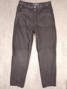 Vintage Guess Pascal 075 Loose Fit Tapered Leg Jeans 33x32 (31x30) Schwarz Denim Y2K - Bild 1 von 15