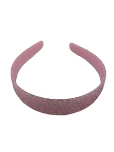 CERCHIETTO PLASTICA PER CAPELLI ROSA IRIDESCENTE ACCESSORI ACCONCIATURA MM 25 - Imagen 1 de 2