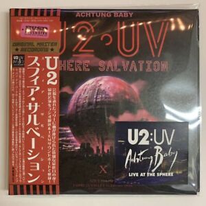 U2 neuf One SPHERE SALVATION 4CD MARS 2 2024 Japon uniquement Vegas Obi argent
