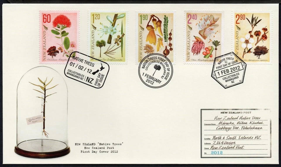 NEW ZEALAND 2012 Native Trees FDC - Image 1 of 1