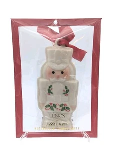 Lenox Holiday Nutcracker Porcelain Ornament Sugar Cookie Mold in Packaging - Picture 1 of 5