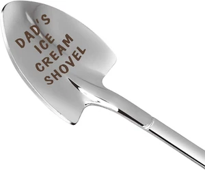 Funny Dad Gifts Engraved Stainless Steel Ice Cream Spoon Shovel Daughter Son - Picture 1 of 12