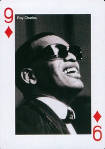 Ray Charles, Rock and Pop Legends 2005, Playing Card