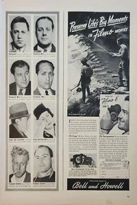 Bell and Howell 1940 tamaño palma filmo 8 anuncio vintage preservar vidas grandes momentos - Imagen 1 de 1