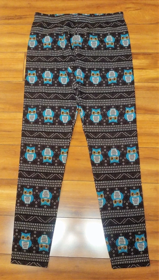 Leggings Forrados de Vellón ~ Búhos Sin Límites Nuevos Con Etiquetas Como Nuevos Foto 1 de 1