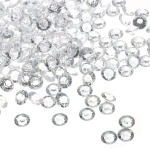 1000Pcs Acrylic Diamond Vase Filler Wedding Table Crystals Gems Transparent - Picture 1 of 7