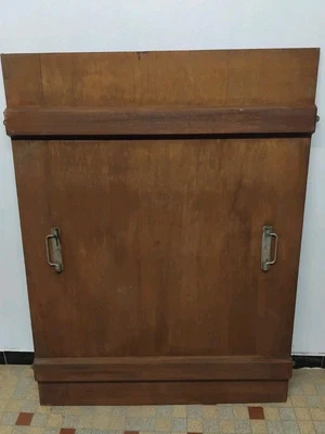 Ancien volet de porte avec 2 poignées Vintage  ( Réf : Hang) - Photo 1/4