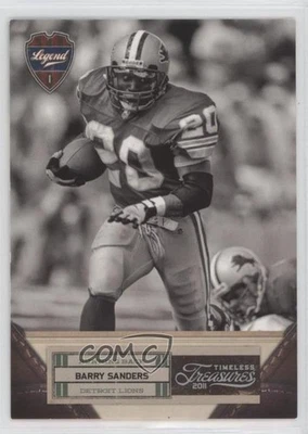 2011 Panini Timeless Treasures Legend Silver /99 Barry Sanders #101 HOF - Image 1 of 2