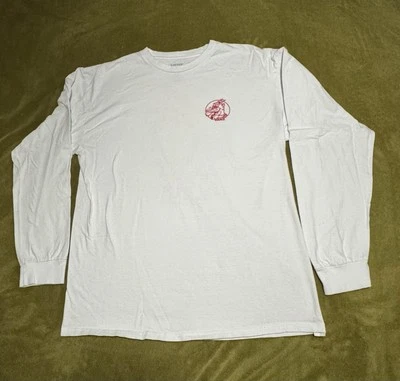 Vans Smoking/Drinking Red Dragon Bringing The Heat Since 1966 White L/S T - Image 1 of 4
