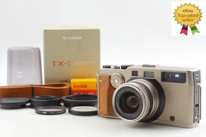 ［N.MINT］Free Ship FUJIFILM TX-1 Wood Grip Camera 45mm w/Color Film from JAPAN - Picture 1 of 19
