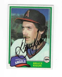 BRUCE KISON Los Angeles Angels Signed Autographed 1981 Topps card #340 w/COA - Picture 1 of 1