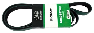 Gates FleetRunner Micro-V Belt Fits 2013-17 Peterbilt 365 Model Number K080852HD Foto 1 de 4