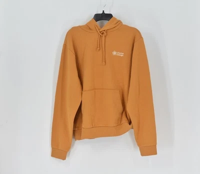 Men's Alpine Design Logo Fleece Hoodie in Golden Honey Orange Size Small - Image 1 of 4