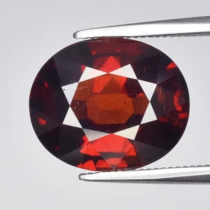💎 4,55ct ovaler natürlicher rötlich orange Spessartit Granat - Tansania Edelstein - Bild 1 von 4