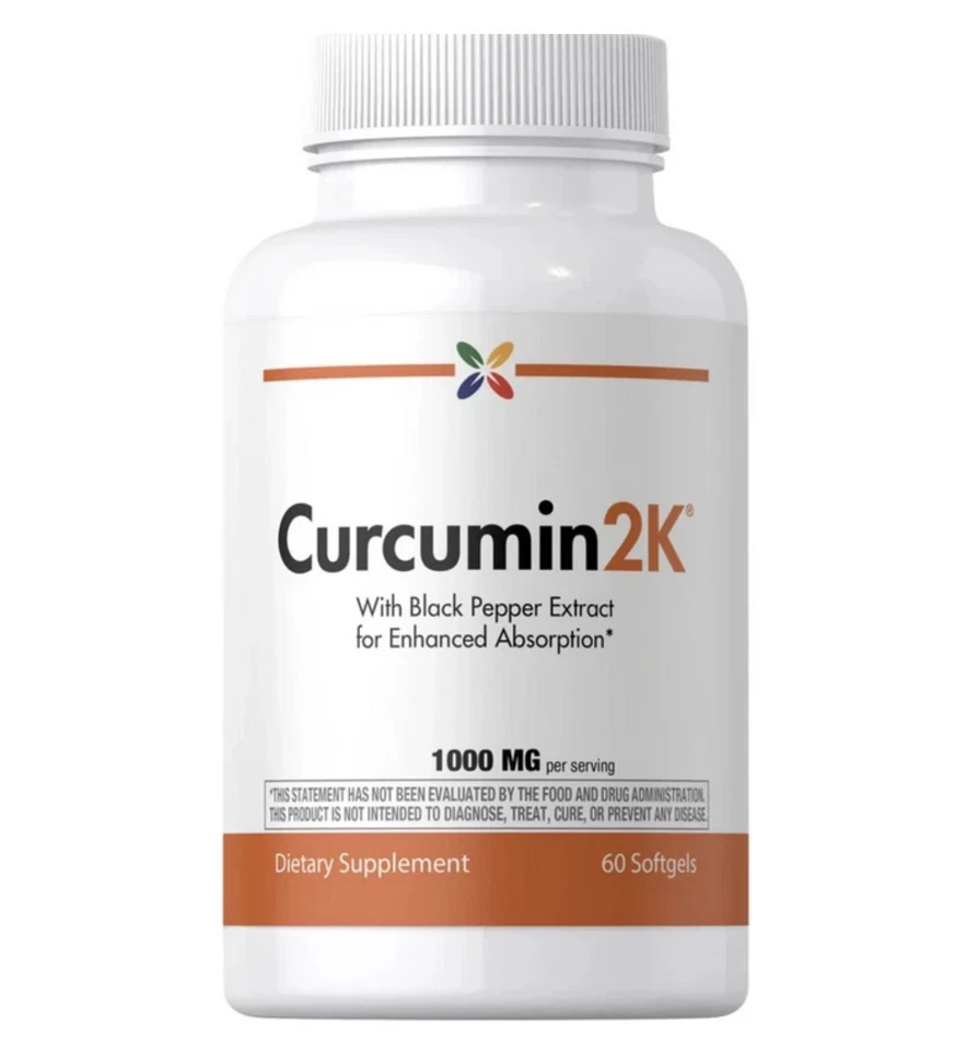 Curcumina 2K Fórmula 1000mg con Extracto de Pimienta Negra 60 Cápsulas Blandas 01/28 Foto 1 de 1