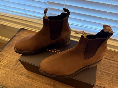 Botas Chelsea RM Williams Goodwood 9.5 AUS G/ 10.5US D Ancho Nuevas en Caja Descatalogadas Foto 1 de 4