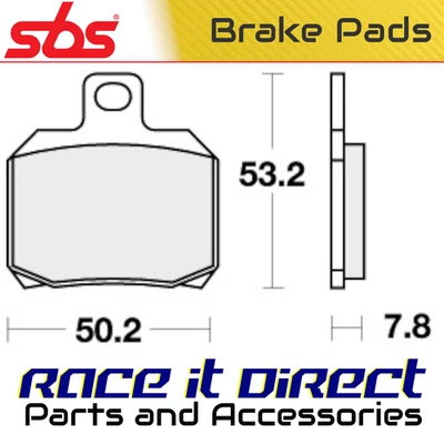 Brake Pads for MOTO MORINI REBELLO 1200 2012-2013 Rear Street SBS - Image 1 of 4